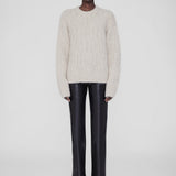 Marisol Alpaca-Blend Sweater - Light Oat