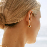 Lucy Williams Arco Small Hoop Earrings - Gold