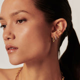 Lucy Williams Arco Small Hoop Earrings - Gold