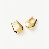 Lucy Williams Arco Small Hoop Earrings - Gold