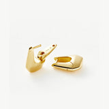 Lucy Williams Arco Small Hoop Earrings - Gold