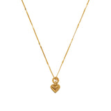 Mini Ridge Heart Necklace