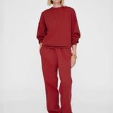 Miles Oversized Sweatshirt - Washed Red