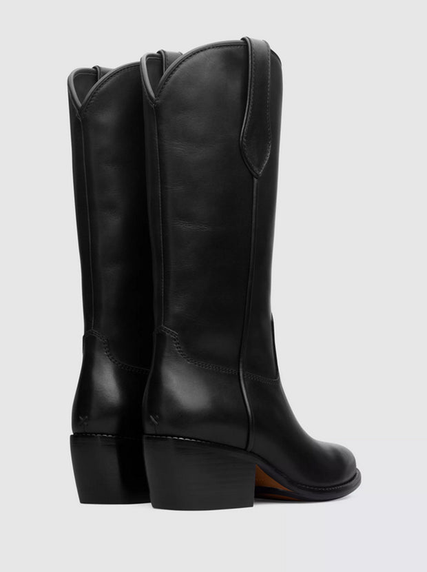 Rb Cowboy Boot - Black Leather