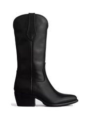 Rb Cowboy Boot - Black Leather