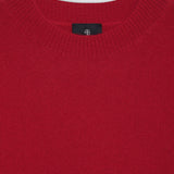Lee Crew Neck Cashmere Sweater - Scarlet Red