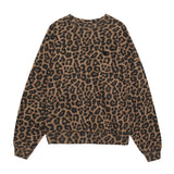 Miles Oversized Sweatshirt - Black and Brown Leopard