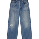 Ayla Raw Hem Baggy Crop Jean - Solano