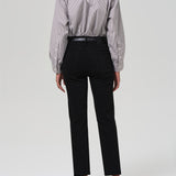 Caia High Straight Leg Jean - Plush Black
