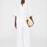 Coco Linen-Blend Shirt - Ivory
