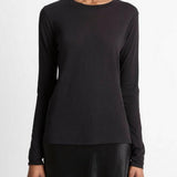 Essential Long Sleeve Crew T-Shirt - Black