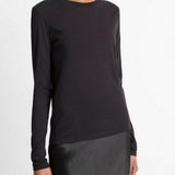 Essential Long Sleeve Crew T-Shirt - Black