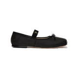 Jolie Leather Flats - Black