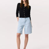 Molly Open-Knit Cardigan - Black