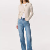 Molly Open-Knit Cardigan - Light Taupe