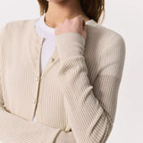 Molly Open-Knit Cardigan - Light Taupe