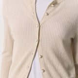 Molly Open-Knit Cardigan - Light Taupe