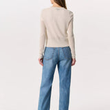 Molly Open-Knit Cardigan - Light Taupe