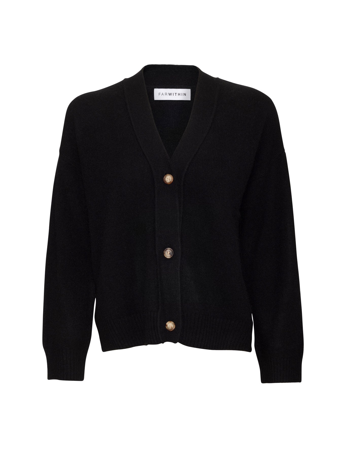 Farwithin The Darcy Cashmere Cardigan Black – Shop-Label