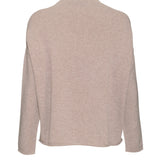 The Essential Cashmere Funnel Neck - Heather Beige