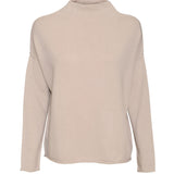 The Essential Cashmere Funnel Neck - Taupe