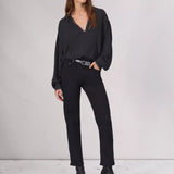Harlow Mid-Rise Straight Leg - Black