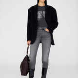 Cohen Cotton Tee - Washed Black
