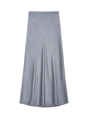 Bar Silk Skirt - Grey