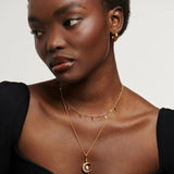 Leaf Charm Choker - Gold