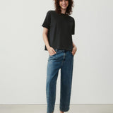 Fizvalley Crew-Neck Cotton T-Shirt - Carbon Vintage