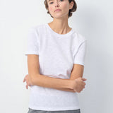Sonoma Fitted Cotton T-Shirt - White