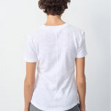 Sonoma Fitted Cotton T-Shirt - White