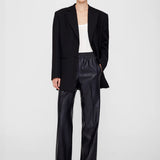 Soto Vegan Leather Pant - Night Sky