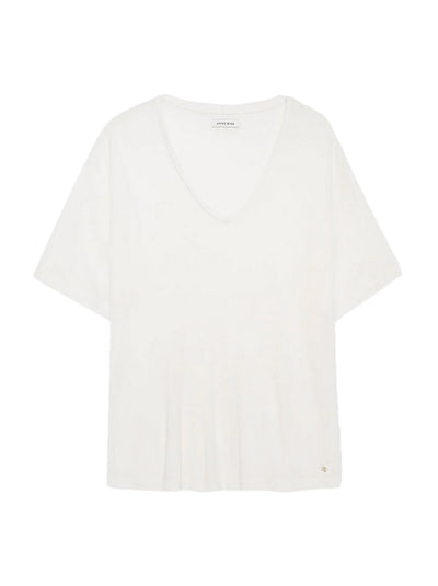Vale Cashmere-Blend Tee - Off White