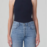 Isabel Rib Tank - Navy