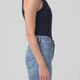 Isabel Rib Tank - Navy