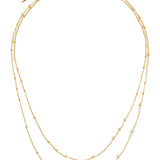 Double Chain Necklace - Gold