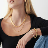 Seed Pearl Beaded Bracelet - Gold