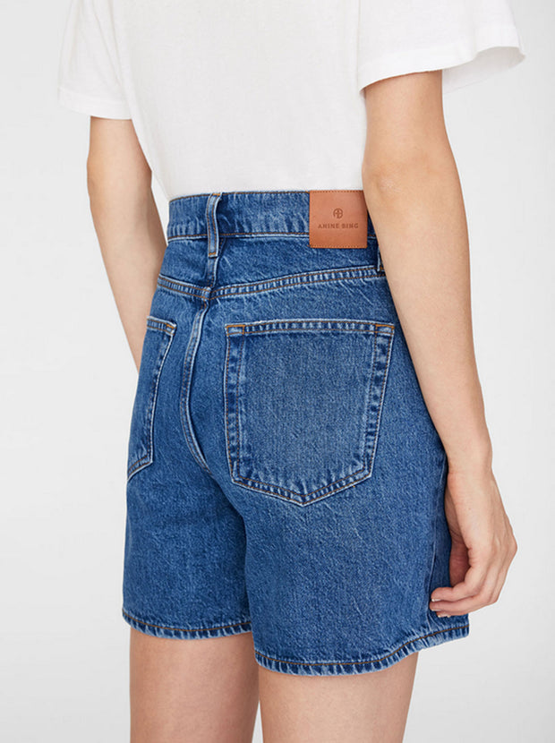 Kat Denim Short - Medium Indigo