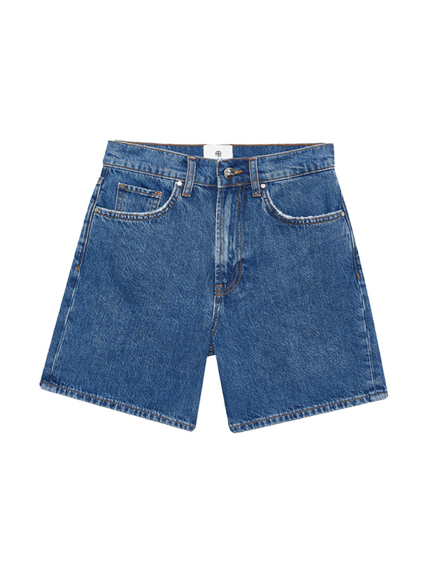 Kat Denim Short - Medium Indigo