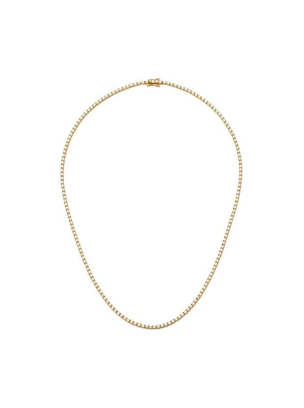 Classic Tennis Necklace - Gold