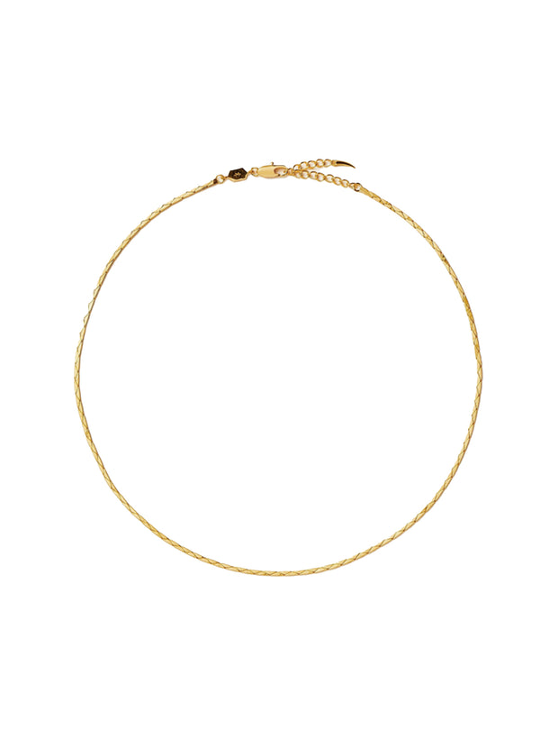 Lucy Williams Cobra Snake Chain Necklace - Gold