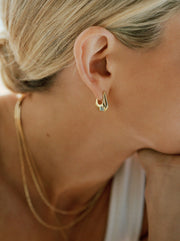 Lucy Williams Arco Small Hoop Earrings - Gold