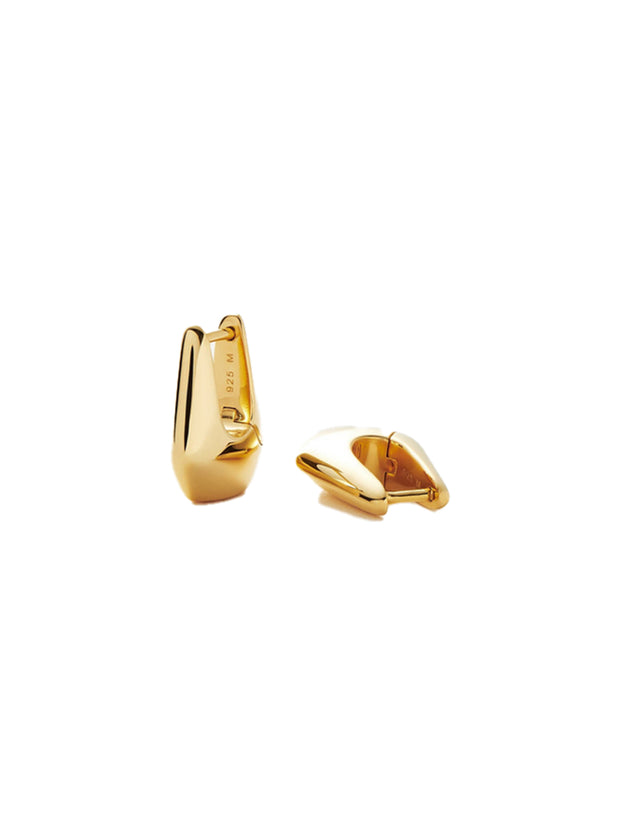 Lucy Williams Arco Small Hoop Earrings - Gold