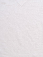 Linen V-Neck T-Shirt - Optic White