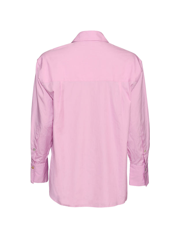 Oversized L/S Cotton Shirt - Rosea