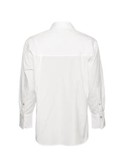 Oversized L/S Cotton Shirt - Optic White