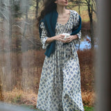 Kaira Dress - Creme Pomegranate Bloom