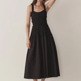 Marianne Cotton Dress - Black
