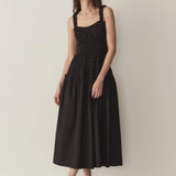 Marianne Cotton Dress - Black